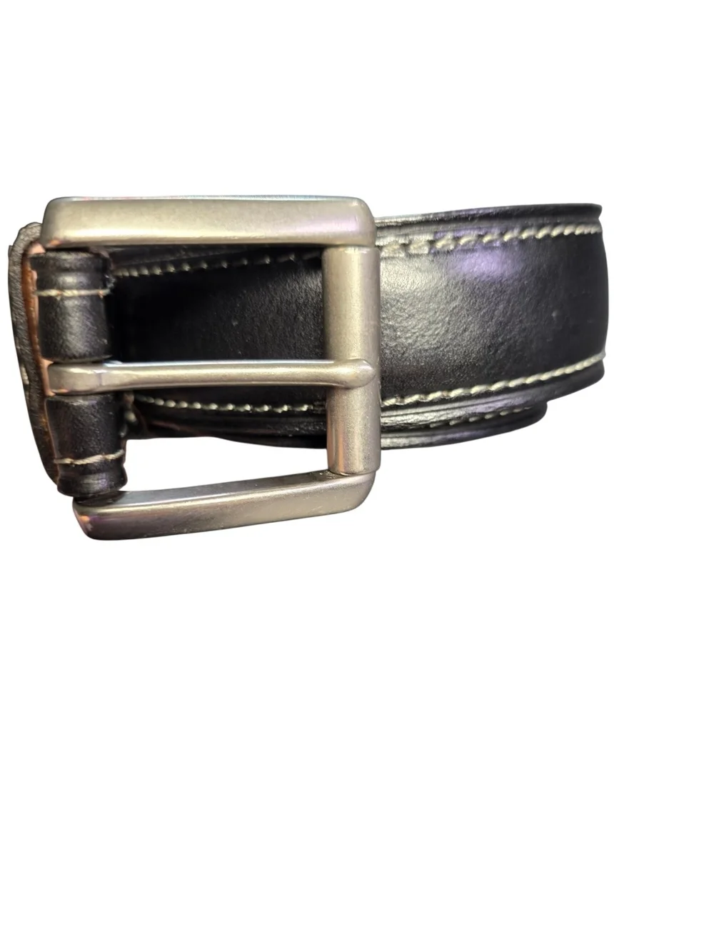 Vintage Coach Leather Black Belt Handcrafted in Turkey Vegetable Tanned 42
